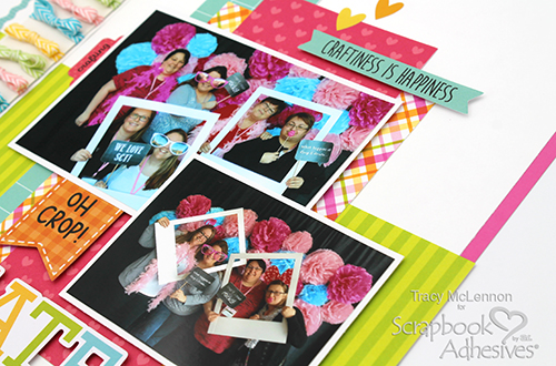 Cute Bow Border Layout by Tracy McLennon for Scrapbook Adhesives by 3L