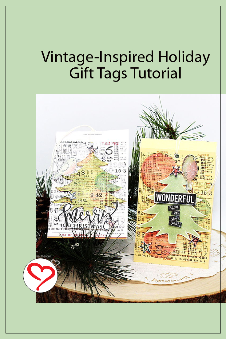 Vintage Inspired Holiday Gift Tags by Connie Mercer for Scrapbook Adhesives by 3L Pinterest