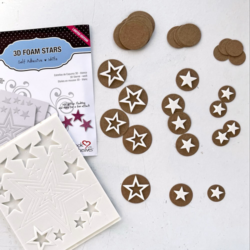 Foiled Stars Garland by Judy Hayes for Scrapbook Adhesives by 3L