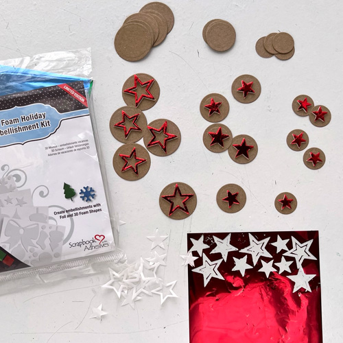 Foiled Stars Garland by Judy Hayes for Scrapbook Adhesives by 3L