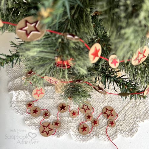 Foiled Stars Garland by Judy Hayes for Scrapbook Adhesives by 3L