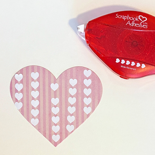 All Occasion Heartfelt Heart-Shaped Card Tutorial by Margie Higuchi for Scrapbook Adhesives by 3L