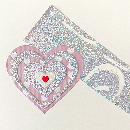 All Occasion Heartfelt Heart-Shaped Card Tutorial by Margie Higuchi for Scrapbook Adhesives by 3L