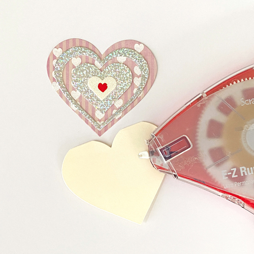 All Occasion Heartfelt Heart-Shaped Card Tutorial by Margie Higuchi for Scrapbook Adhesives by 3L 