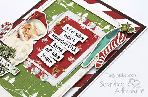 Wonderful Christmas Time Card by Tracy McLennon for Scrapbook Adhesives by 3L