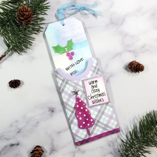 Warm and Cozy Christmas Tag Holder by Jamie Martin for Scrapbook Adhesives by 3L 