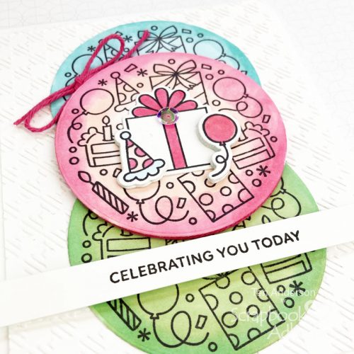 Birthday Celebration Cards Tutorial by Teri Anderson for Scrapbook Adhesives by 3L