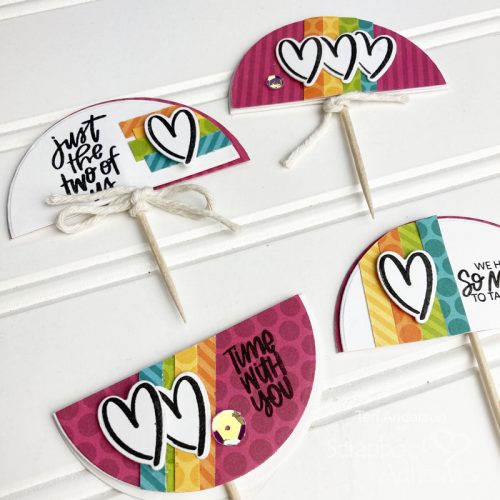 Donut Picks for Valentine's Day by Teri Anderson for Scrapbook Adhesives by 3L