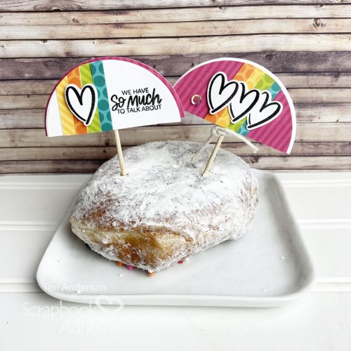 Donut Picks for Valentine's Day by Teri Anderson for Scrapbook Adhesives by 3L