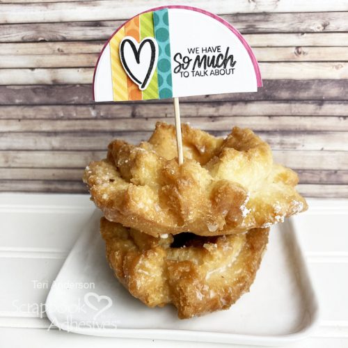 Donut Picks for Valentine's Day by Teri Anderson for Scrapbook Adhesives by 3L