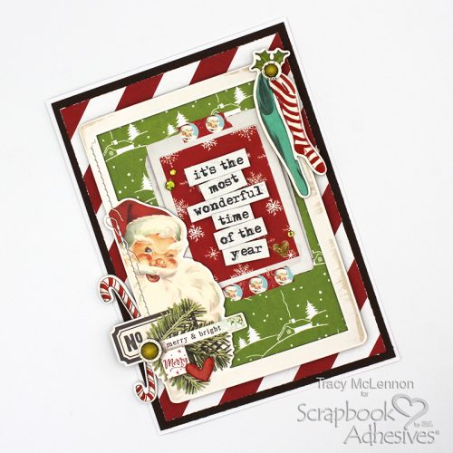 Wonderful Christmas Time Card by Tracy McLennon for Scrapbook Adhesives by 3L 