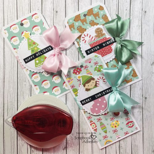 Easy Christmas Gift Labels by Yvonne van de Grijp for Scrapbook Adhesives by 3L 