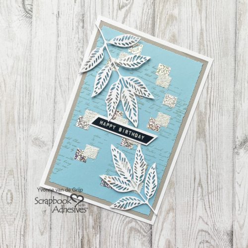 Foiled Accent Birthday Card by Yvonne van de Grijp for Scrapbook Adhesives by 3L 