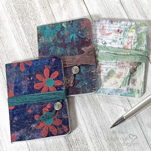 Covered Mini Notebooks by Judy Hayes for Scrapbook Adhesives by 3L