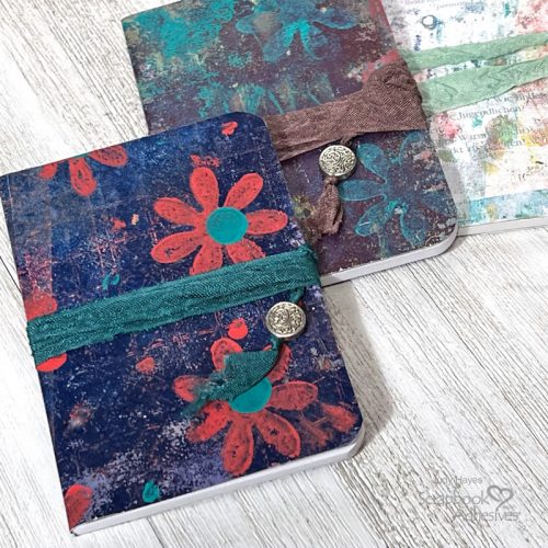 Covered Mini Notebooks by Judy Hayes for Scrapbook Adhesives by 3L