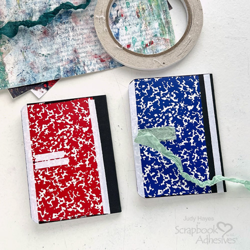 Covered Mini Notebooks by Judy Hayes for Scrapbook Adhesives by 3L