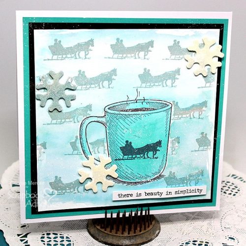 Mixed Media Snowflake Square Card by Connie Mercer for Scrapbook Adhesives by 3L 