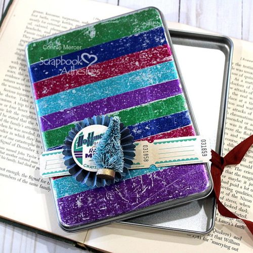 Metallic Foil Gift Tin by Connie Mercer for Scrapbook Adhesives by 3L