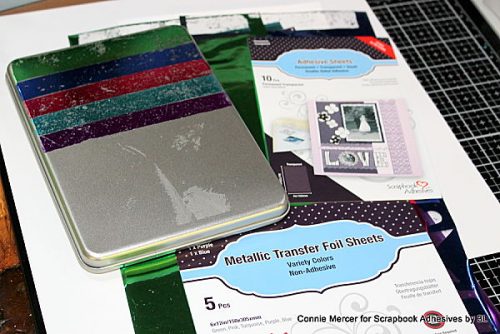 Metallic Foil Gift Tin by Connie Mercer for Scrapbook Adhesives by 3L 