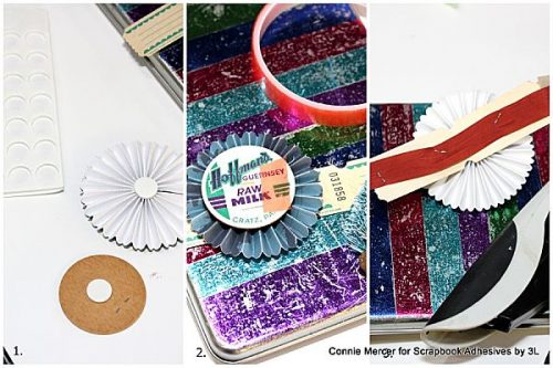 Metallic Foil Gift Tin by Connie Mercer for Scrapbook Adhesives by 3L
