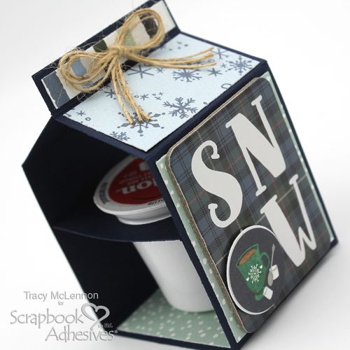 Winter K-Cup Gift Holder by Tracy McLennon for Scrapbook Adhesives by 3L Blog