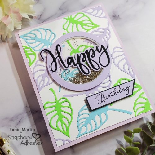 Pastel Shaker Birthday Card by Jamie Martin for Scrapbook Adhesives by 3L 