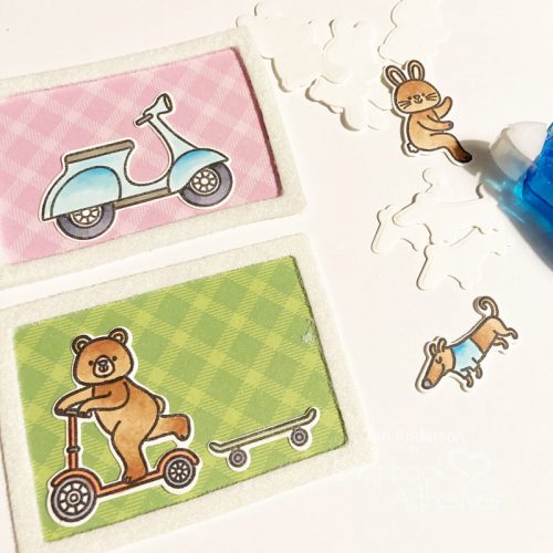 Wheelie Miss You Card by Teri Anderson for Scrapbook Adhesives by 3L
