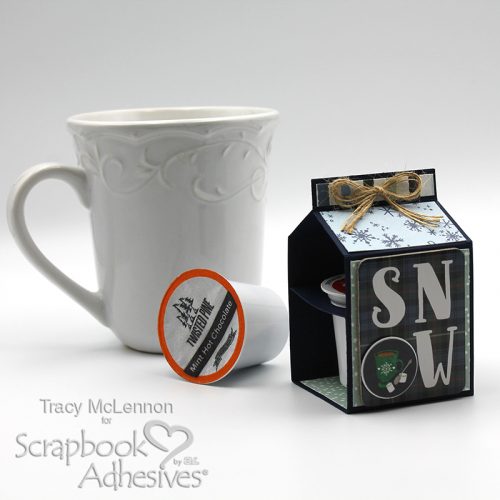 Winter K-Cup Gift Holder by Tracy McLennon for Scrapbook Adhesives by 3L Blog