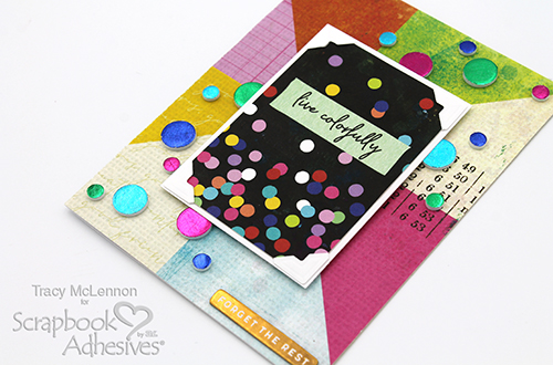 Live Colorfully Circle Card by Tracy McLennon for Scrapbook Adhesives by 3L 