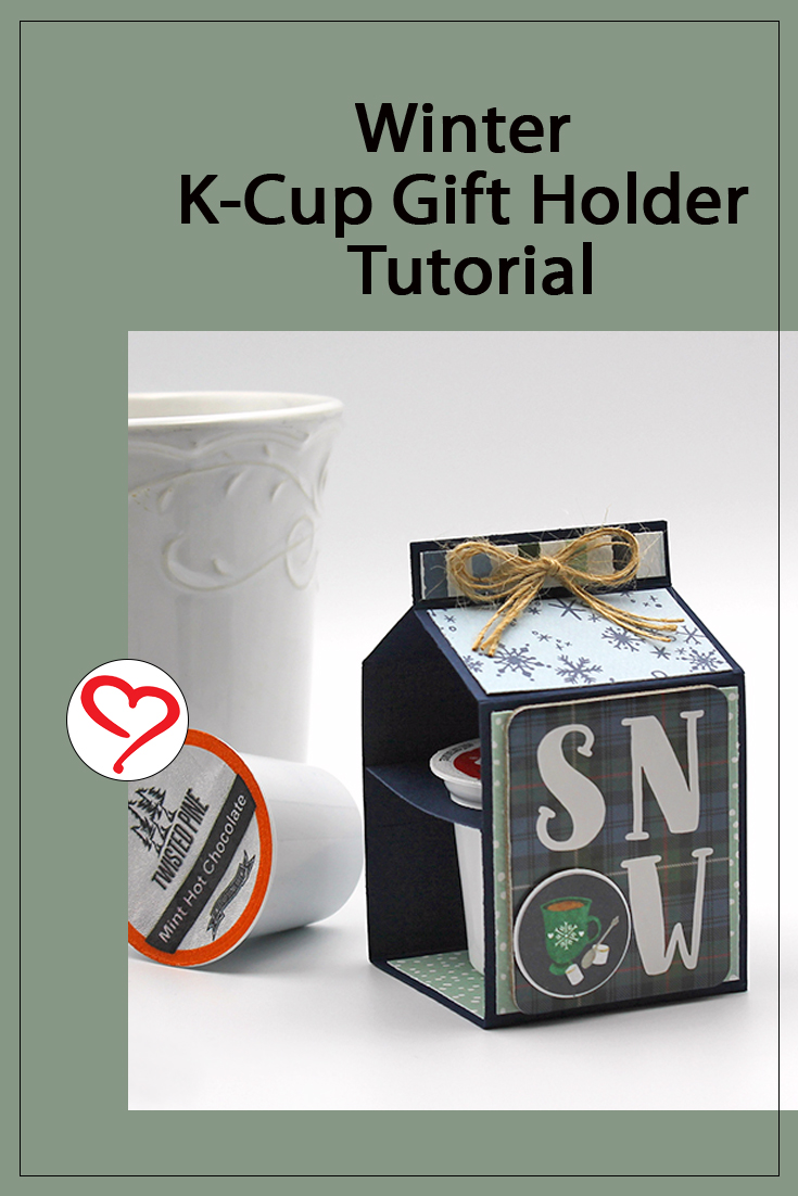 Winter K-Cup Gift Holder by Tracy McLennon for Scrapbook Adhesives by 3L Blog Pinterest 