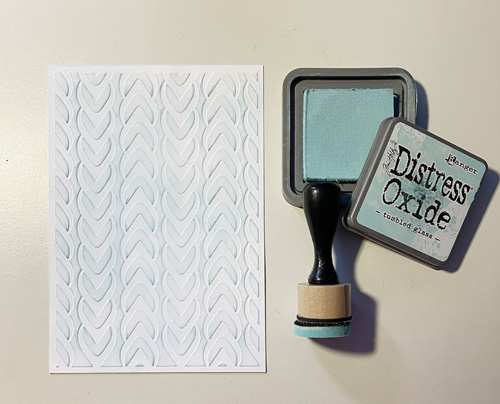 Textured Baby Blue Card by Yvonne van de Grjip for Scrapbook Adhesives by 3L 