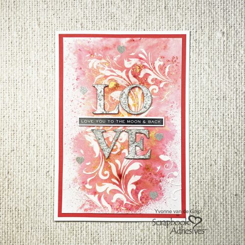 Love You to the Moon & Back Card by Yvonne van de Grijp for Scrapbook Adhesives by 3L 