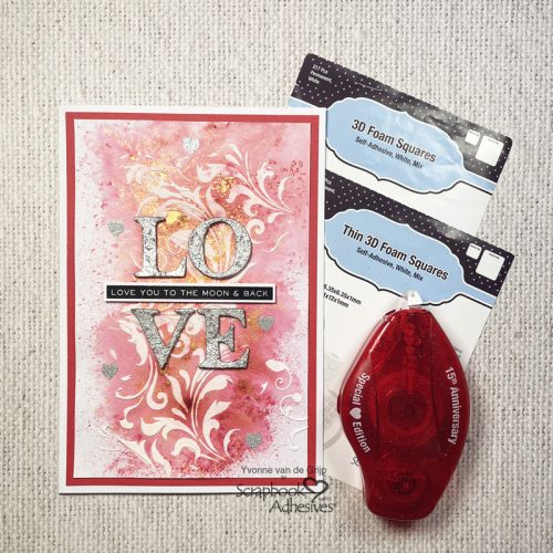 Love You to the Moon & Back Card by Yvonne van de Grijp for Scrapbook Adhesives by 3L 