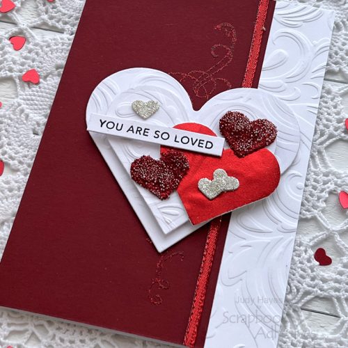 You are So Loved Hearts Card by Judy Hayes for Scrapbook Adhesives by 3L