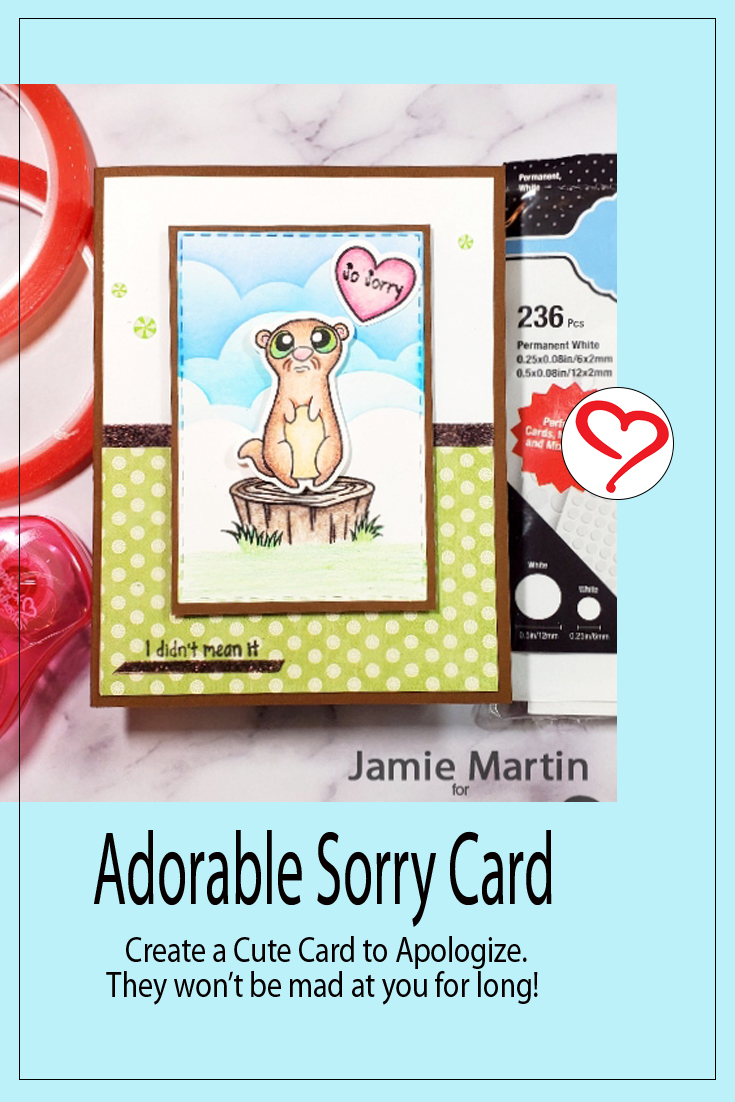 Adorable Sorry Card by Jamie Martin for Scrapbook Adhesives by 3L Pinterest