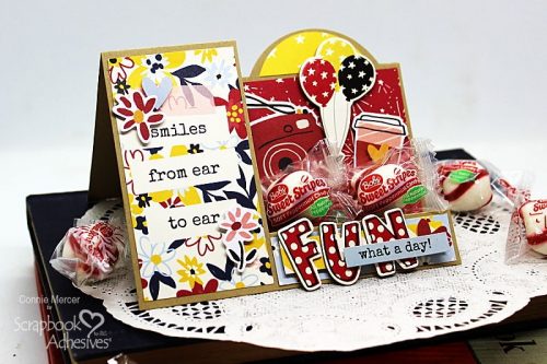 Smile Dimensional Step Card by Connie Mercer for Scrapbook Adhesives by 3L