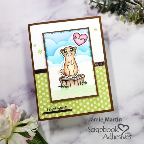 Adorable Sorry Card by Jamie Martin for Scrapbook Adhesives by 3L 