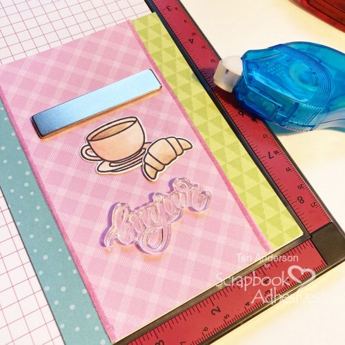 Colorful Bonjour Cards by Teri Anderson for Scrapbook Adhesives by 3L 