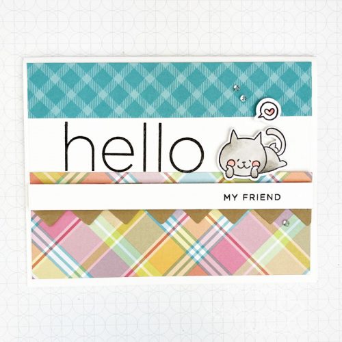 Boom and Hello Cute Cat Cards by Teri Anderson for Scrapbook Adhesives by 3L