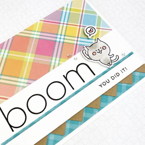 Boom and Hello Cute Cat Cards by Teri Anderson for Scrapbook Adhesives by 3L