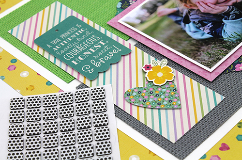 Easy Texture Color Block Layout by Tracy McLennon for Scrapbook Adhesives by 3L 