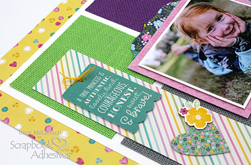 Easy Texture Color Block Layout by Tracy McLennon for Scrapbook Adhesives by 3L 