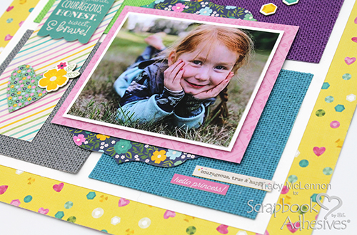 Easy Texture Color Block Layout by Tracy McLennon for Scrapbook Adhesives by 3L 