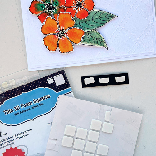 Bright Flowers Birthday Card by Judy Hayes for Scrapbook Adhesives by 3L
