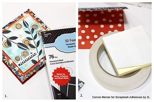 Mixed Media Note Pad Folders by Connie Mercer for Scrapbook Adhesives by 3L