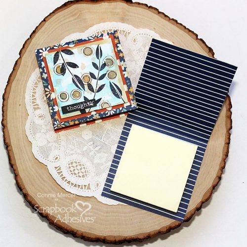 Mixed Media Note Pad Folders by Connie Mercer for Scrapbook Adhesives by 3L