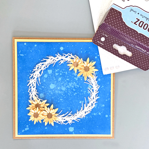 On My Mind Sunflower Card Tutorial by Margie Higuchi for Scrapbook Adhesives by 3L 