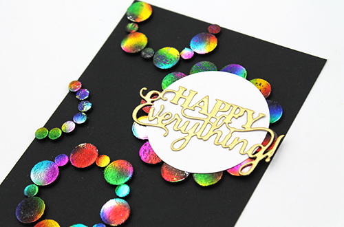 Foiled Circle Happy Everything Card by Tracy McLennon for Scrapbook Adhesives by 3L 