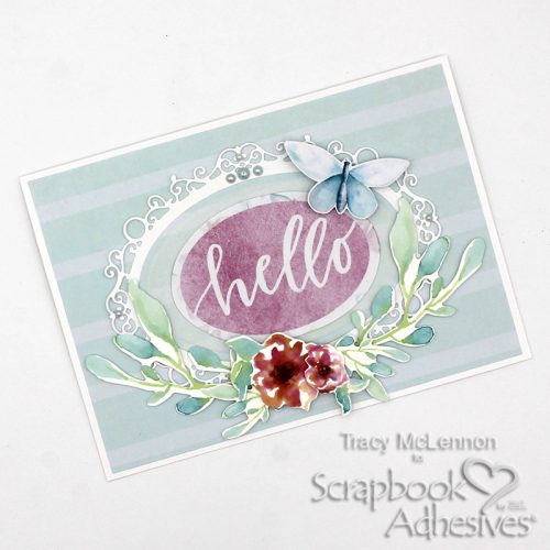 Layered Dimensional Hello Card by Tracy McLennon for Scrapbook Adhesives by 3L 