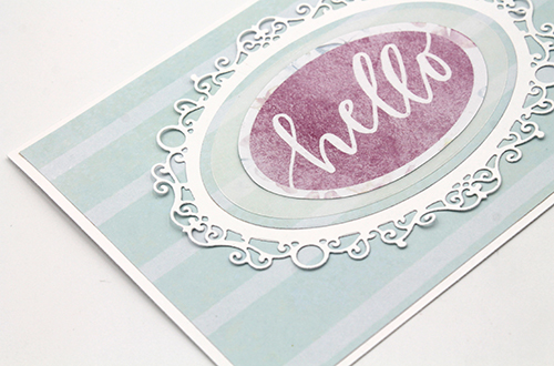 Layered Dimensional Hello Card by Tracy McLennon for Scrapbook Adhesives by 3L 